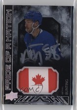 2023-24 SPx UD Black Pride of a Nation 87/99 Michael Bunting Patch Auto 0i47