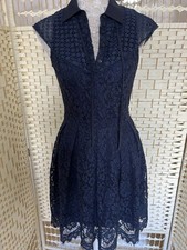 Myleene Klass Dress Size 10,NEW,Blue Lace Short Sleeve, Short Length