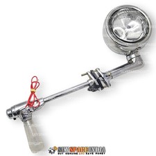 Vintage Classic Car Rotating Clear Glass Spotlight Lamp Chrome