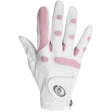 Bionic Gloves Women's StableGrip Leather Pink Golf Glove Worn on Right Hand XL