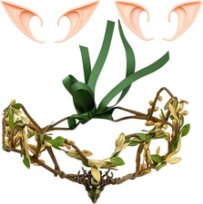 3 Stück Set Elfen Kostüm, Waldfee Kostüm, Elf Kostüm, Einzigartiges Design für R