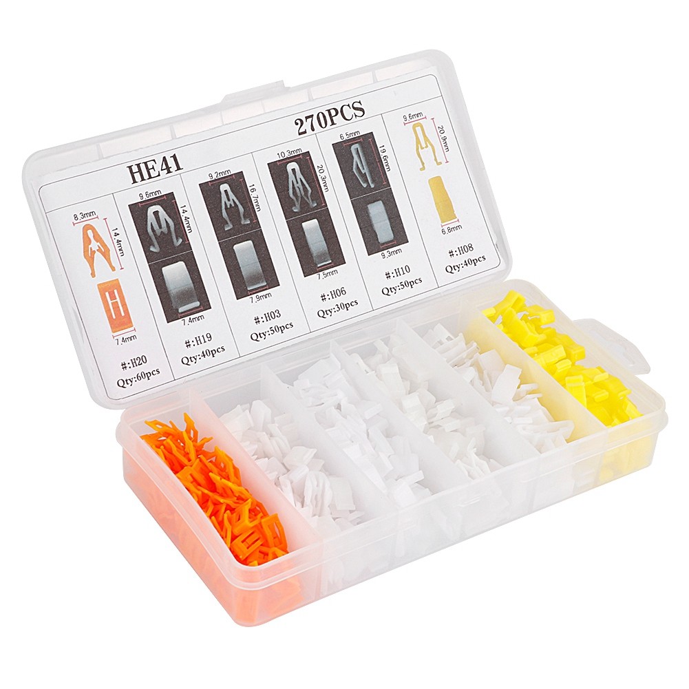 Car Clip Fastener Dashboard Retainer Rivet Fastener Kit 270Pcs Dashboard Trim