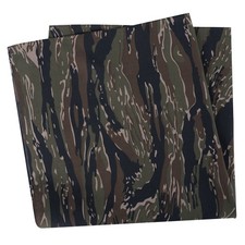 New Large Tiger Stripe Camo - Military Jumbo Bandana 27 In. X 27 In. Free Ship 