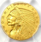 1911-D Indian Gold Quarter Eagle $2.50 Coin Strong D - Certified PCGS AU Details