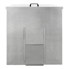 Image of Coal Storage Bunker 250kg 390L Galvanised Steel Raised Metal Base