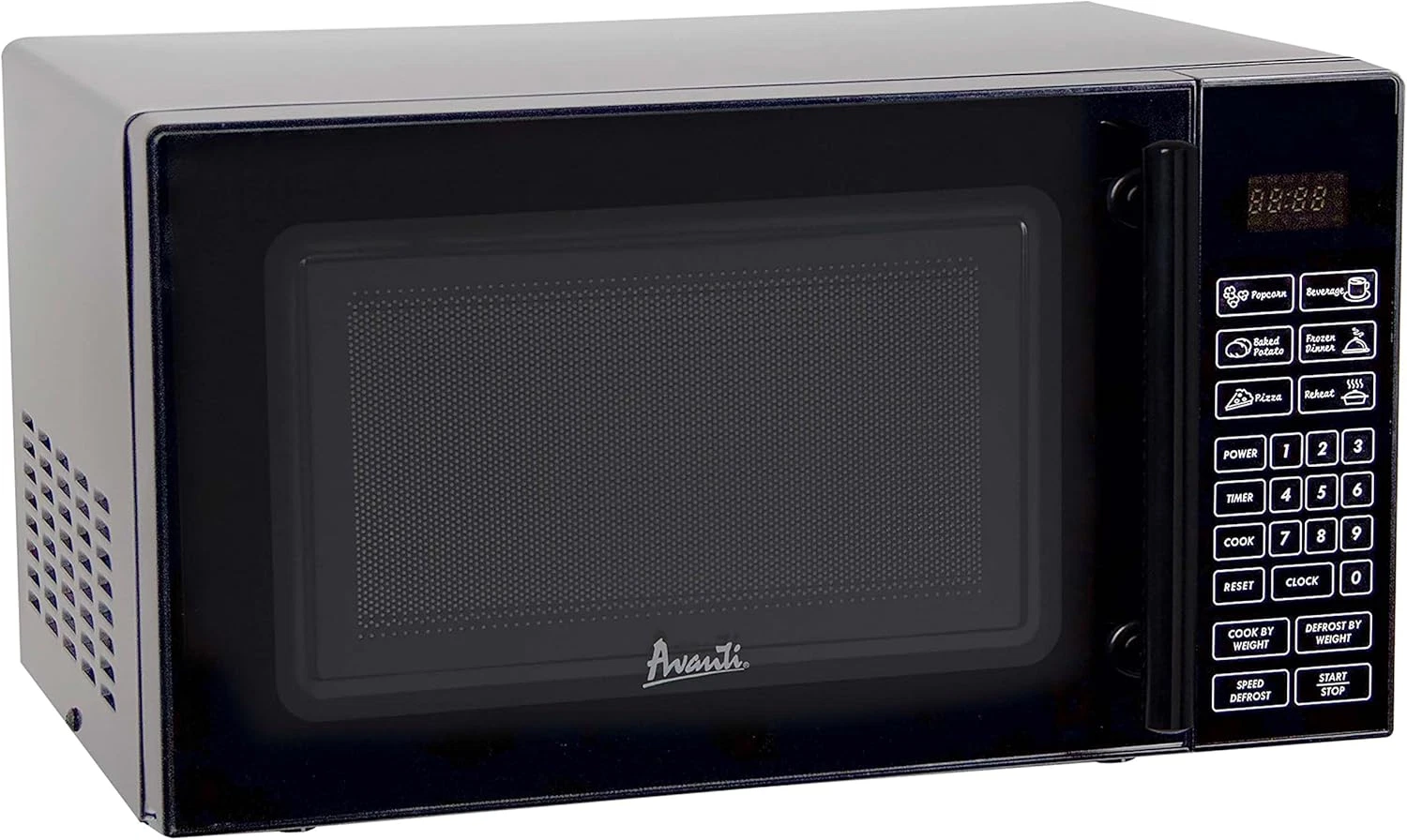 700W Compact Microwave Oven with 6 Pre-Set Functions & Speed Defrost, Black