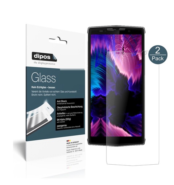 2X Schutzfolie FüR Doogee BL9000 Matt - Anti-Shock 9H Folie Dipos Glass-image