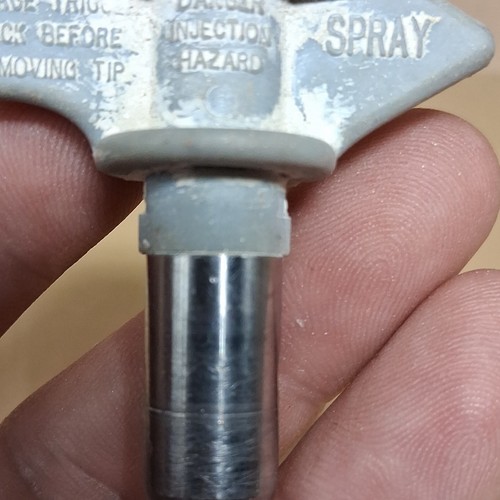 Blue Reversible Spray Gun Tip/Nozzle with Metal Base, Metal & Plastic