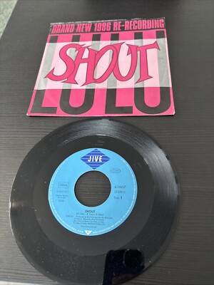 Lulu Shout / Shout (Acapella Mix), Shout (Still Shouting Mix) NEAR MINT Jive