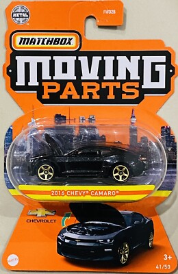 Matchbox moving parts 2016 Chevy Camaro Black 2022 new Release | eBay