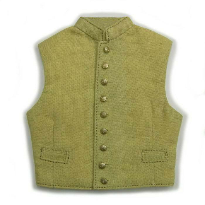 Gilet 195 02 Guerre de Sécession Battle Gear Toys, finition premium en tissu butternut 1/6