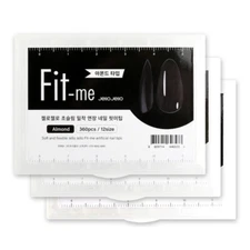 JELLO JELLO Fit Me Artificial Nail Tips 360pcs 12 Size 3 Type K-Beauty