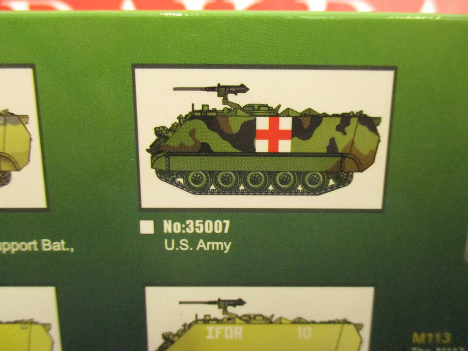 1/72 Modellino Veicolo Trasporto Truppa Ambulanza M113 A2 Ambulance US Army - Immagine 4 di 4