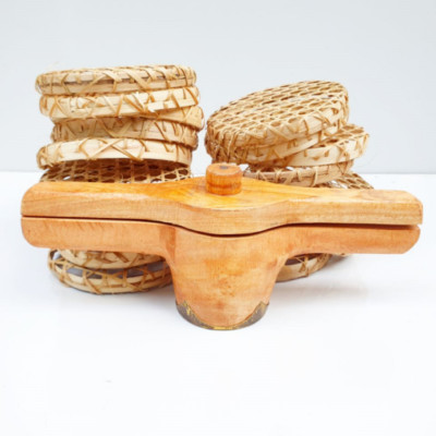 String Hopper EcoFriendly Cane Idiyappam Plate Organic Reusable Durable ...