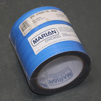 Marian Bisco Hi-Temp Silicone Rubber Strip HT6360, 4'' x 36'' x 1/8'' Adhesive Tape