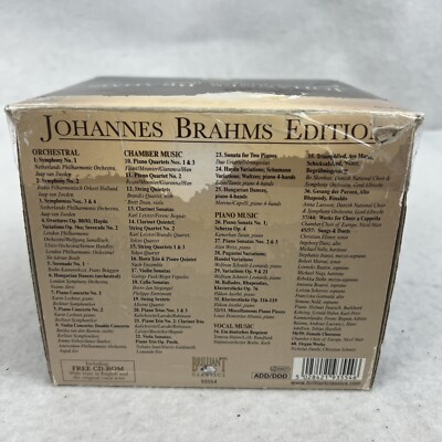 Johannes Brahms 60 CD Box Set Complete Works Edition