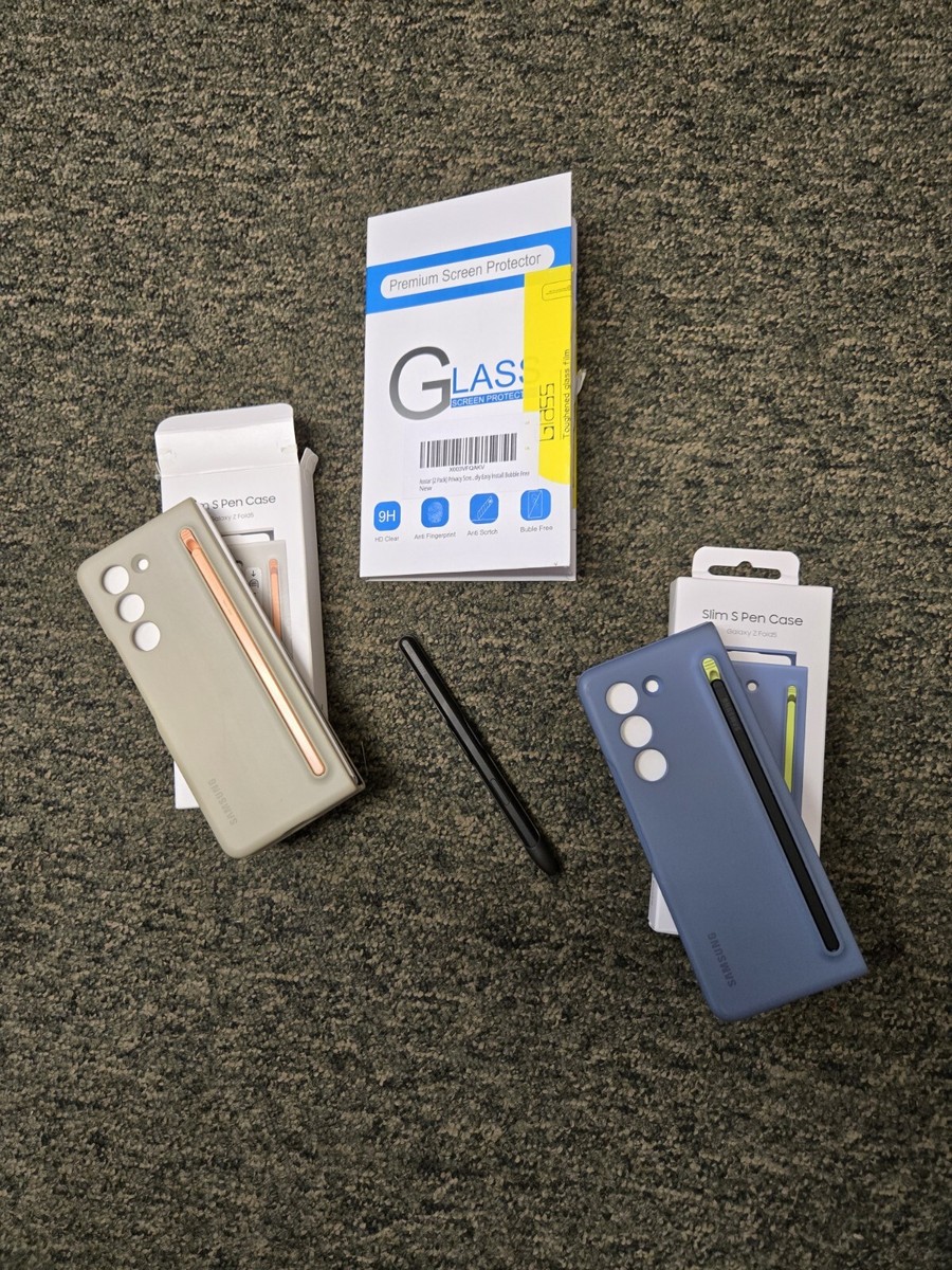 Genuine Samsung Galaxy Z Fold5 Slim Case Covers +S-pen + S-Pen