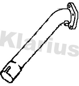 Klarius front pipe for cat fits BMW bmw x3 2.0d dpf 04-07 302011