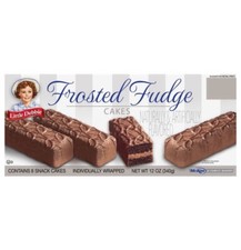 New Little Debbie Frosted Fancy Chocolate Filling Fudge Cakes Bars 12oz