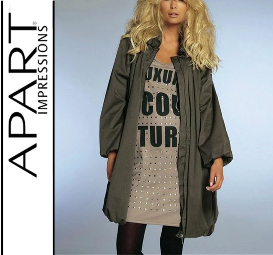 NEU: OVERSIZED DESIGNER PARKA BALLON OPTIK weit geschnitten 36/38 APART *358206