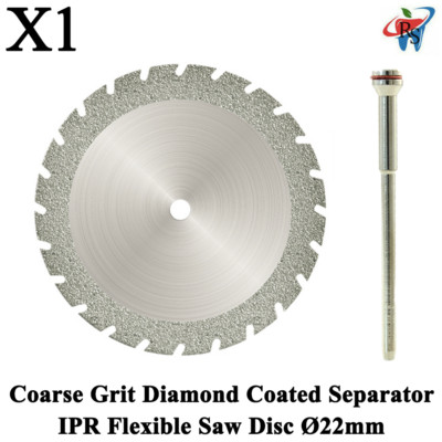 1x Coarse Double Sided Diamond Coated Grit Disc For IPR Ø22mm Thickness 0.29mm