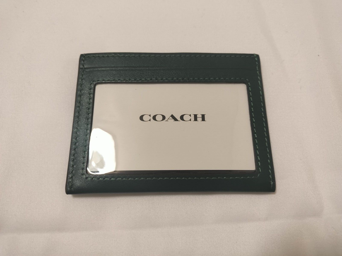Coach x Disney SLIM ID CASE シグネチャーカードケース ジップ カード ケース シグネチャー キャンバス カードケース