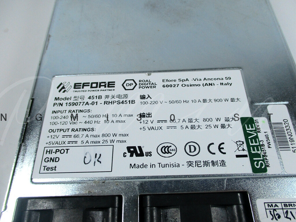 1pc Switching Power Supply 800W RHPS4513 159075A01 PXIe Server Power