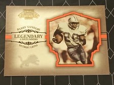 2004 Playoff Contenders Barry Sanders Orange Legendary Contenders #d 1875/2000