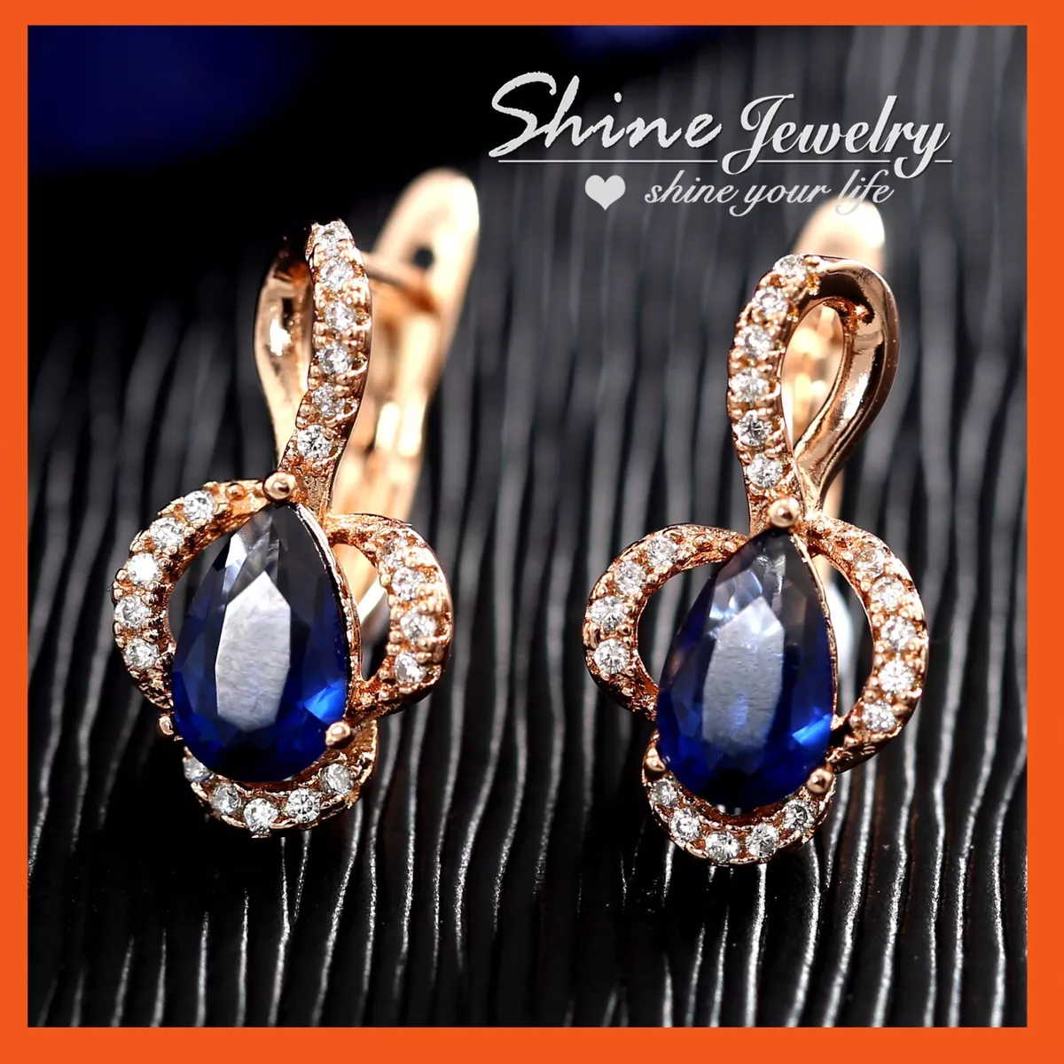 Rose gold store dress earrings