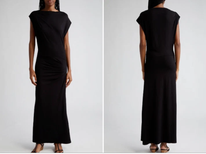 Maxi Vestido ISABEL MARANT Etoile Negro Elastizado Viscosa Jersey Alta abertura 42 = 10 M Foto 2 de 4