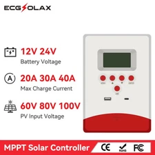 MPPT Solar Charge Controller 20/30/40 Amp 12V / 24V Auto Solar Panel Controller