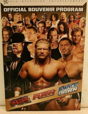 2008 RAW/SMACKDOWN OFFICIAL SOUVENIR PROGRAM WRESTLING | eBay