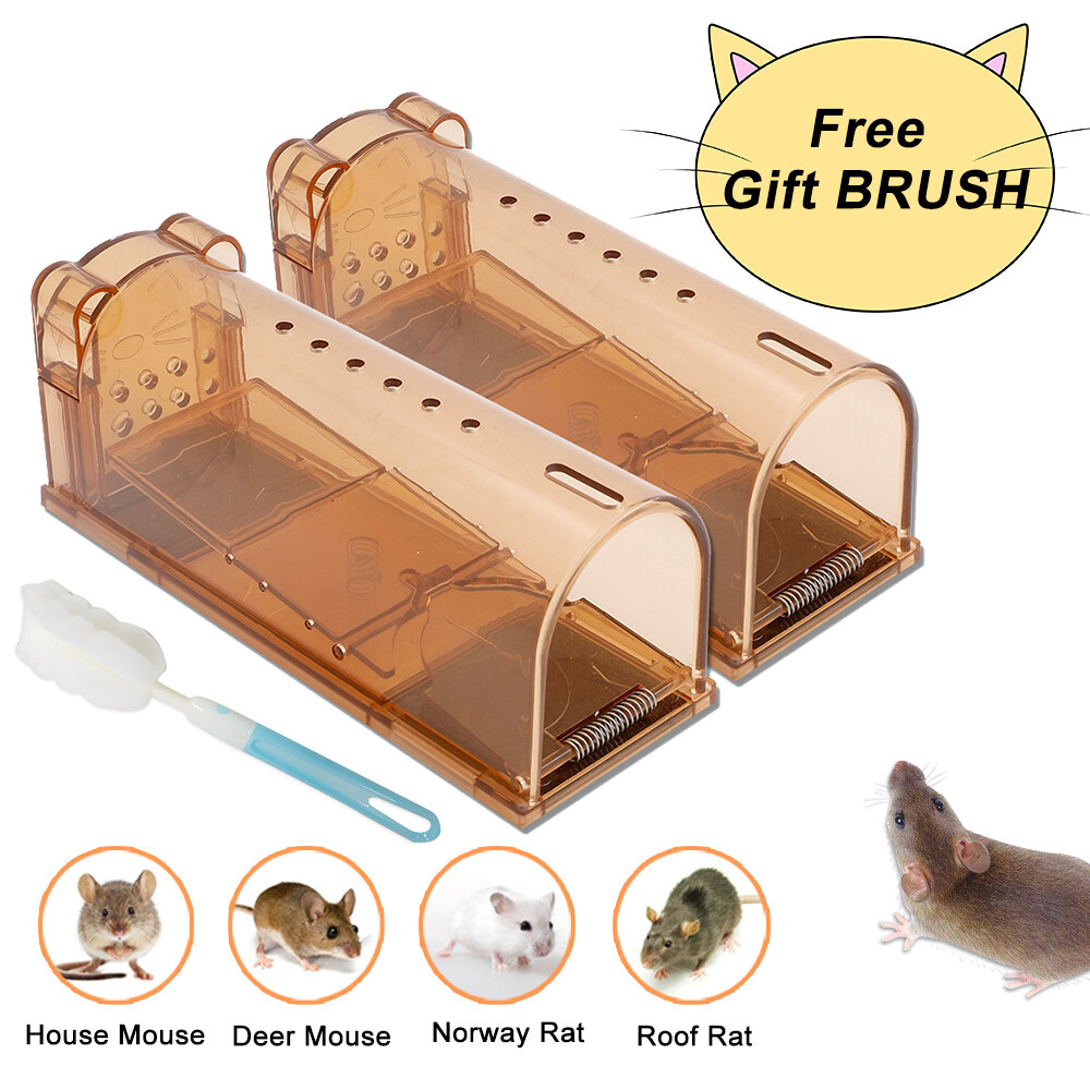2 Pack Release No Killing  Humane Mouse Trap Vermin Rodent Rat Cage Catcher Pest