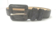 Brighton 40058 Women's Brown Croc Belt Embossed Leather Belt - Size M - 1" Wide