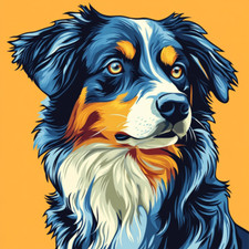 Australian Shepherd Wall Decal Sticker 18X18cm Large