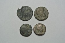 4 Copper or Bronze Unidentified Ancient Roman Coins - C7482