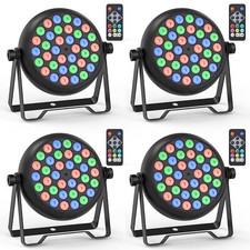 4Pcs 36 LED RGB Par Light Stage Lighting DMX512 Disco Party Show Bar Lighting US