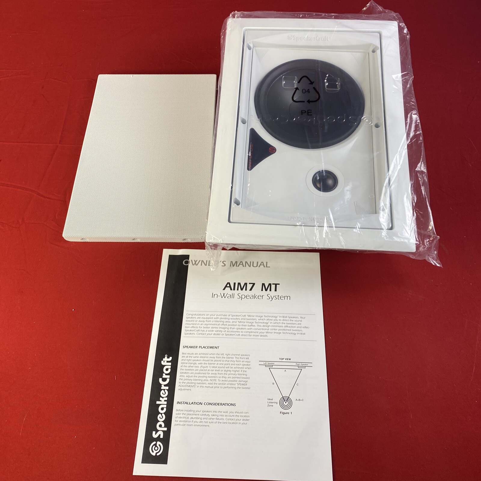 SpeakerCraft AIM7 MT One Pivoting In-Wall Speaker *SINGLE* - White - NEW