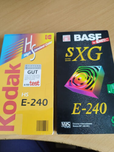 2 x VHS Leerkassetten BASF und Kodak E - 240 - Bild 1 von 1