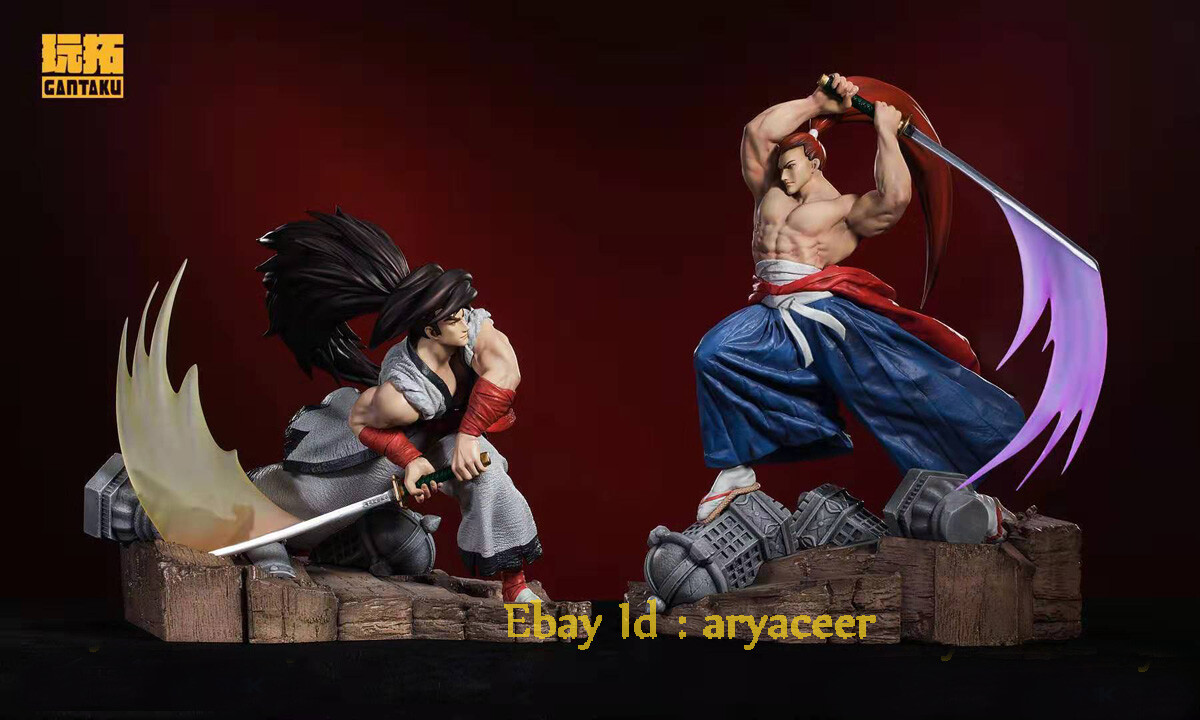 Gantaku 1/8 Haohmaru VS Genjuro Kibagami Statue Collectible Model