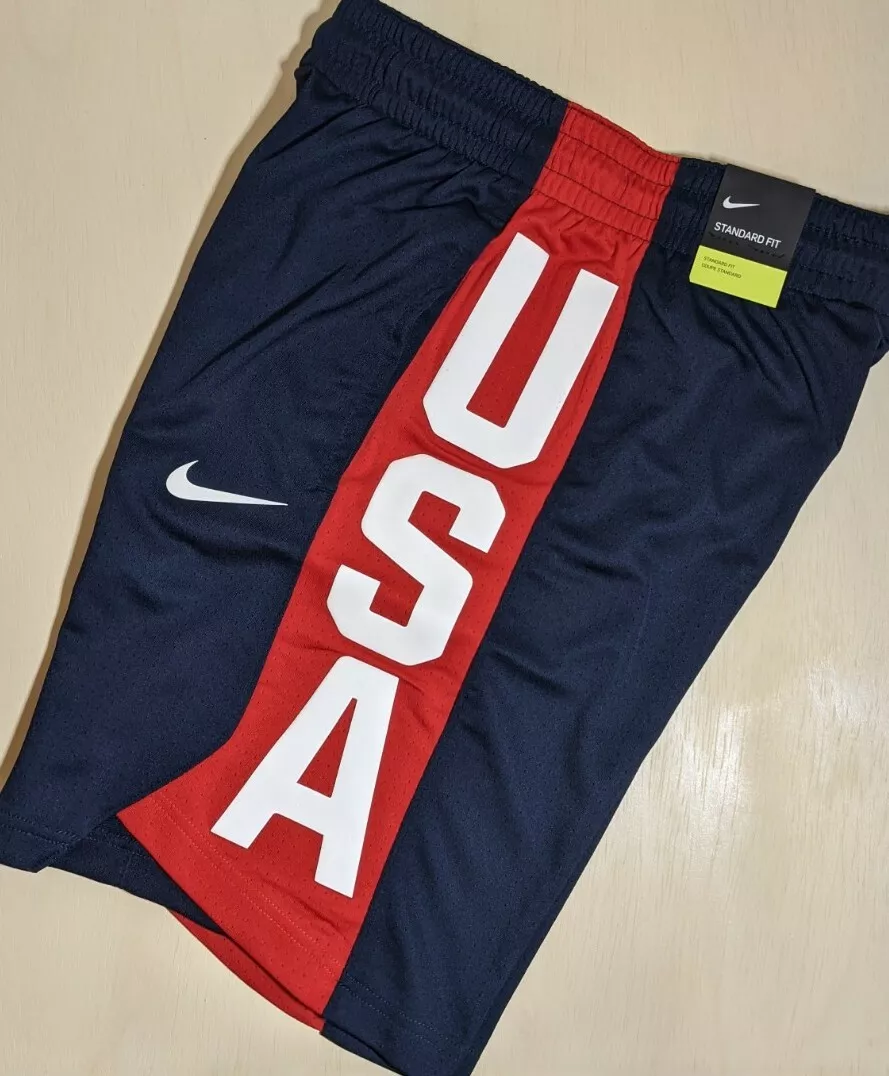 Nike Team USA Olympics Basketball Practice Shorts Mens Small Red