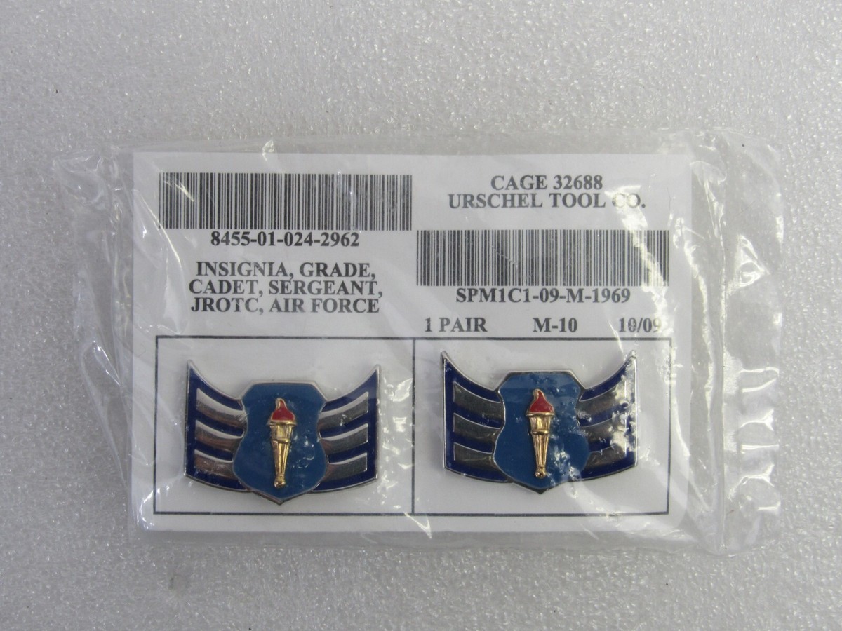 US Air Force ROTC Rank Insignia Cadet Sergeant Lapel Pin Set, New JROTC Military | eBay US Air Force ROTC Rank Insignia Cadet Sergeant Lapel Pin Set, New JROTC Military | eBay