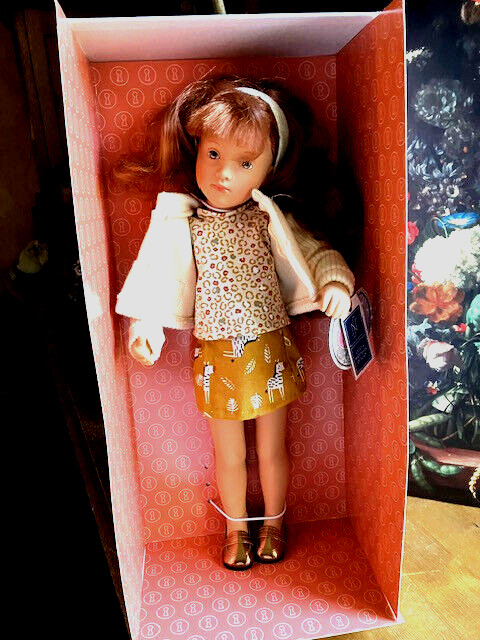 Poupée neuve Petitcollin Finouche Linda 48 cm Sylvia Natterer aux yeux peints