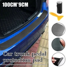 Carbon Fiber Car Rear Bumper Trunk Protector Corner Decal Sticker Accessories