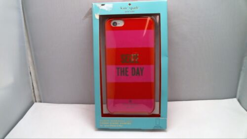 Kate Spade NY iPhone 6 Plus 6S Plus Hybrid Hard Case SEIZE THE DAY Pink Red  840076146697 | eBay