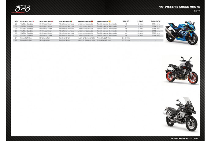 Vis carénage perdues sur Honda CBR 500 R ? Kit de remplacement 164 pièces universel PC62