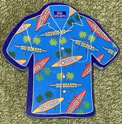 Big Boards Hawaiian Shirt Refrigerator Magnet 