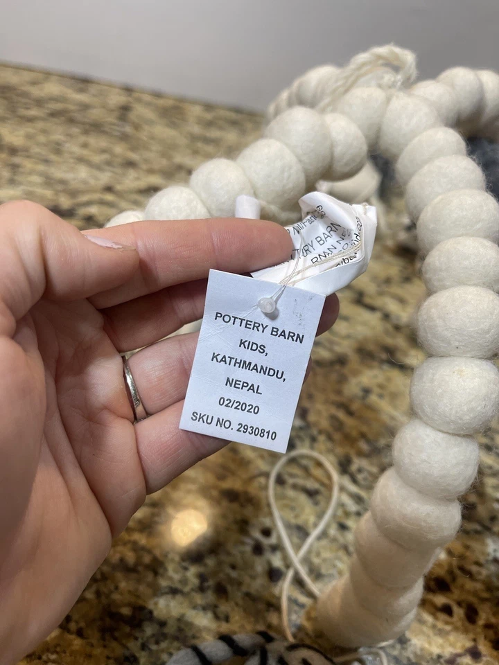 Pottery Barn Baby Kids Felted Safari Animals Nursery Crib Mobile RETIRED AS IS - Image 3 of 4