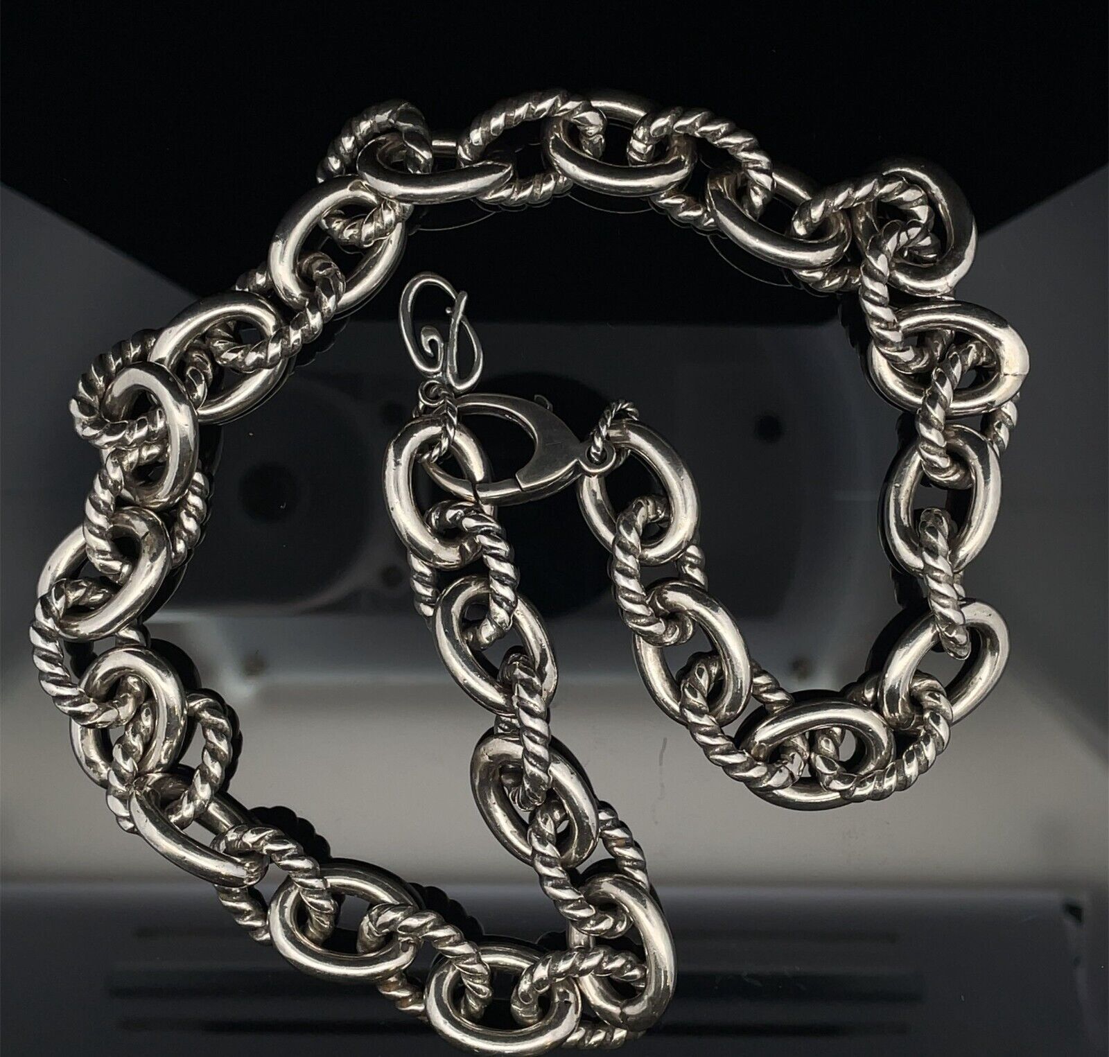 Carolyn Pollack Solid Sterling Silver Large Link … - image 2