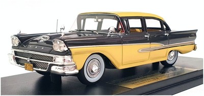 Goldvarg Maßstab 1:43 GC-026A - 1958 Ford Fairlane 4Dr - Gunmetal Grey/Sun Gold